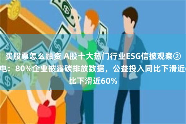 买股票怎么融资 A股十大热门行业ESG信披观察② | 绿电：80%企业披露碳排放数据，公益投入同比下滑近60%