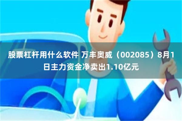 股票杠杆用什么软件 万丰奥威（002085）8月1日主力资金净卖出1.10亿元