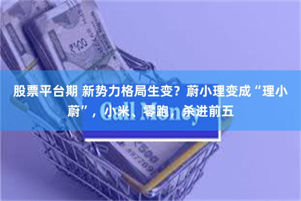 股票平台期 新势力格局生变？蔚小理变成“理小蔚”，小米、零跑，杀进前五