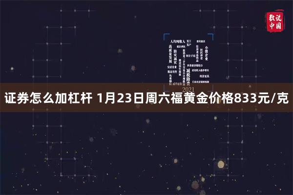 证券怎么加杠杆 1月23日周六福黄金价格833元/克