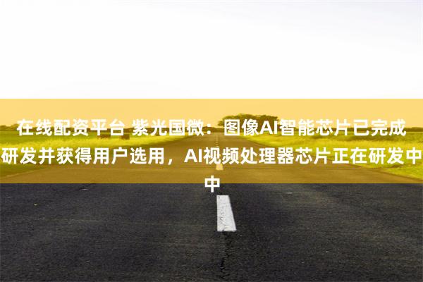 在线配资平台 紫光国微：图像AI智能芯片已完成研发并获得用户选用，AI视频处理器芯片正在研发中